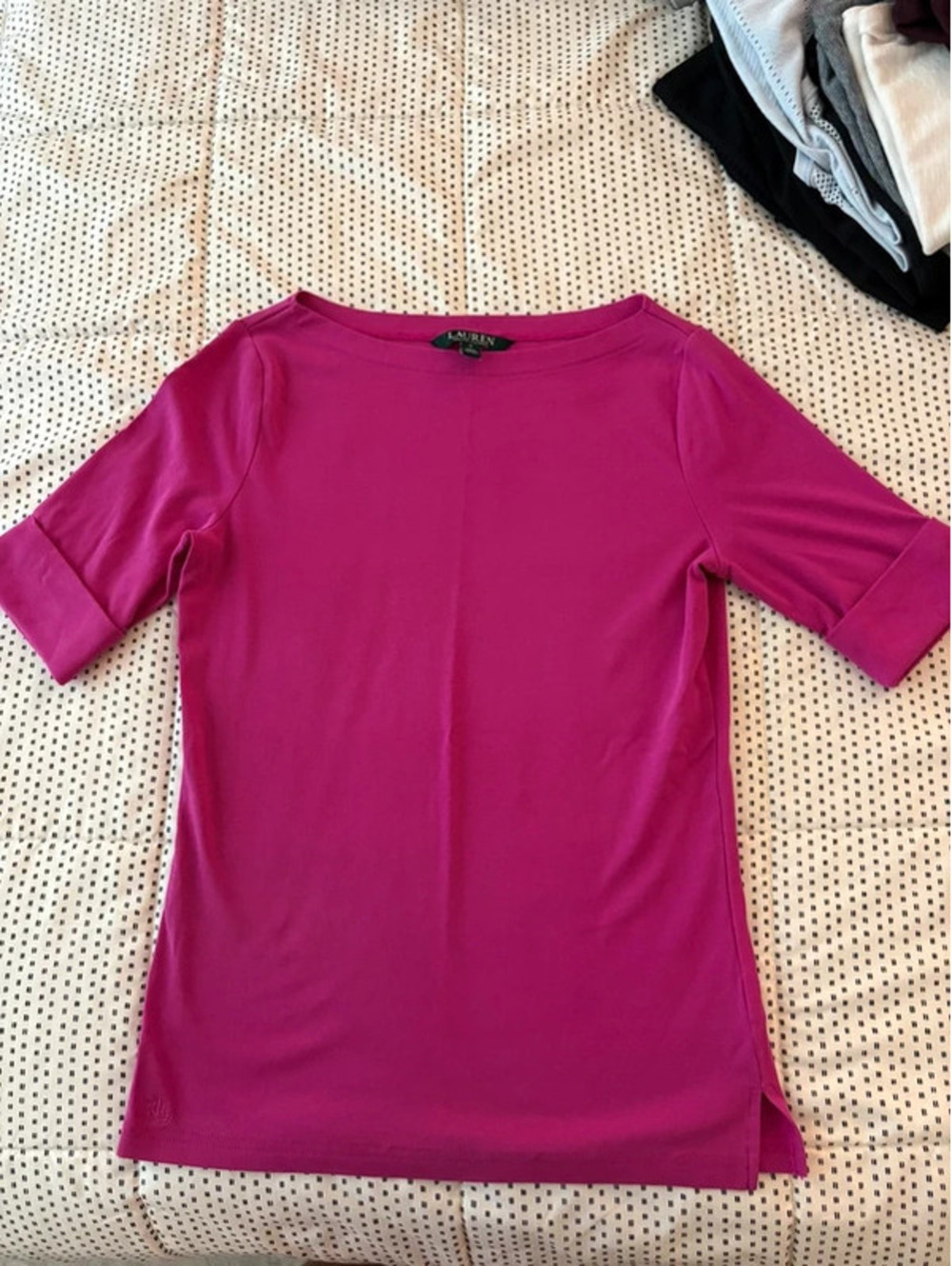Lauren Ralph Lauren Magenta Top